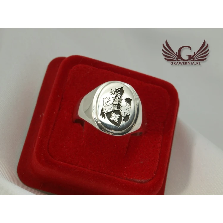 Coat of Arms Engraving Service on Signet Rings - Heraldic Signets - SY015
