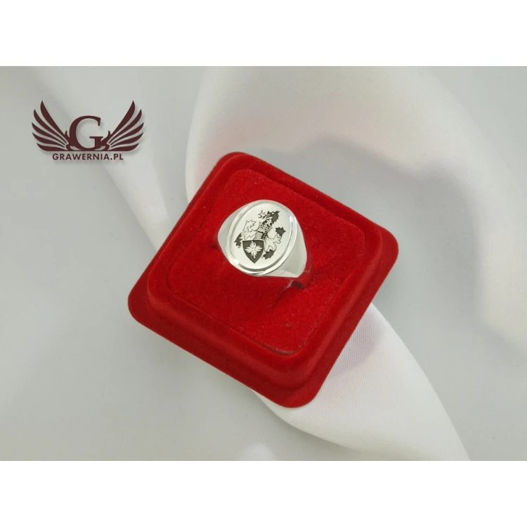 Coat of Arms Engraving Service on Signet Rings - Heraldic Signets - SY015