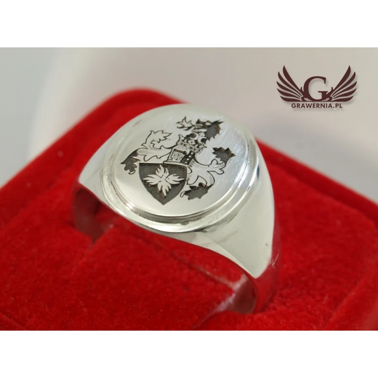 Coat of Arms Engraving Service on Signet Rings - Heraldic Signets - SY015