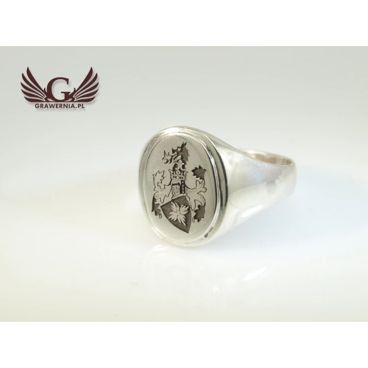 Coat of Arms Engraving Service on Signet Rings - Heraldic Signets - SY015