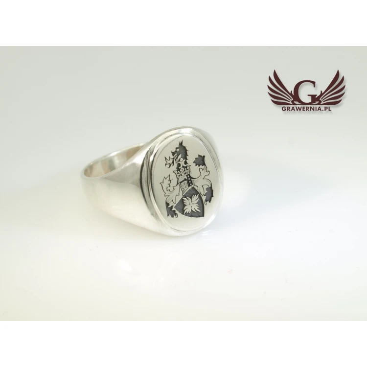 Coat of Arms Engraving Service on Signet Rings - Heraldic Signets - SY015