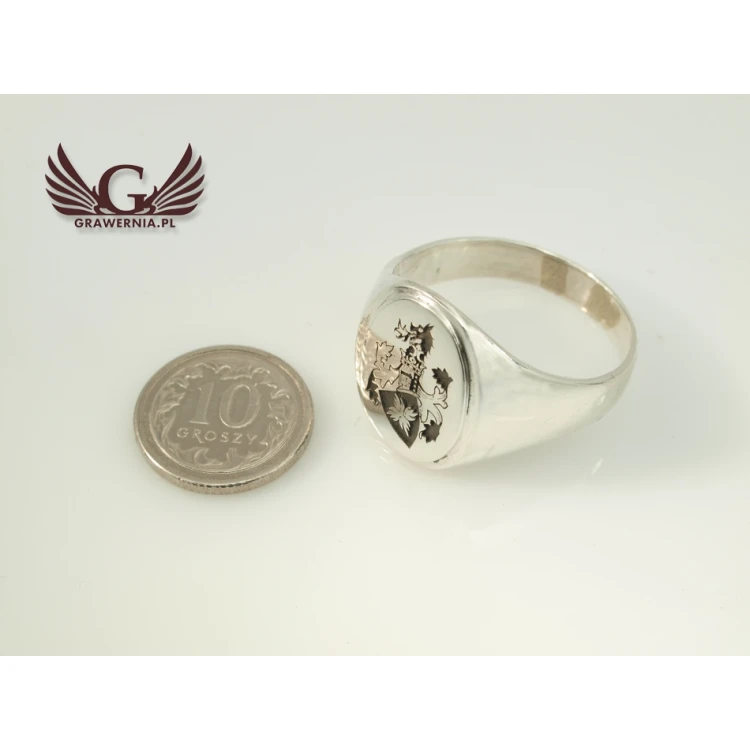 Coat of Arms Engraving Service on Signet Rings - Heraldic Signets - SY015