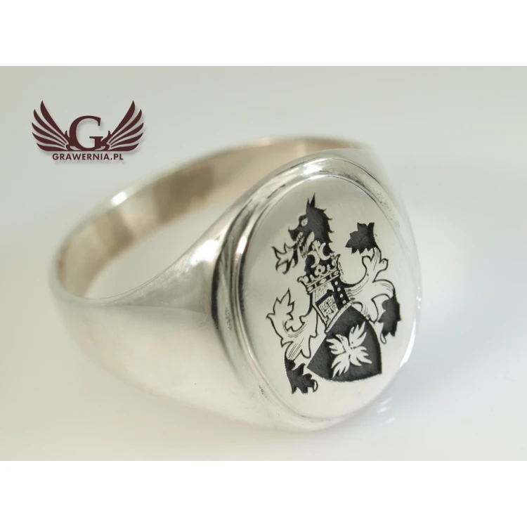 Coat of Arms Engraving Service on Signet Rings - Heraldic Signets - SY015