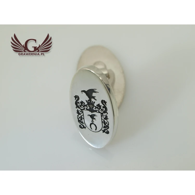 Coat of Arms Engraving Service on Cufflinks - Heraldic Cufflinks - SPI002