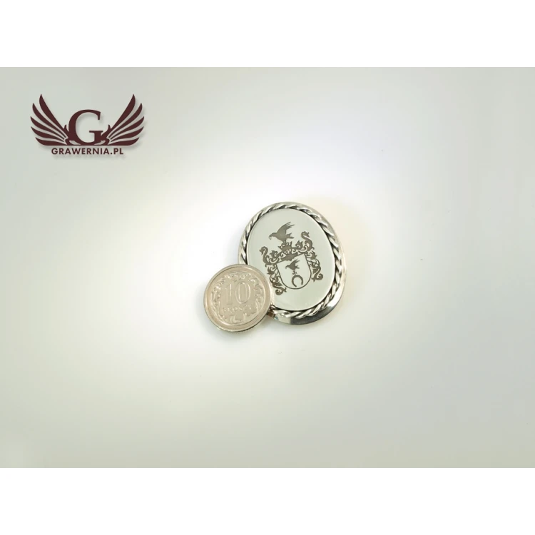 Coat of Arms Engraving Service for Brooch - Brooch with Coat of Arms - BR001
