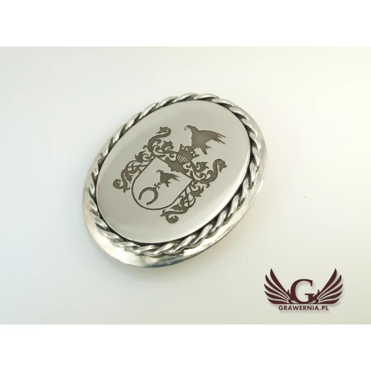 Coat of Arms Engraving Service for Brooch - Brooch with Coat of Arms - BR001