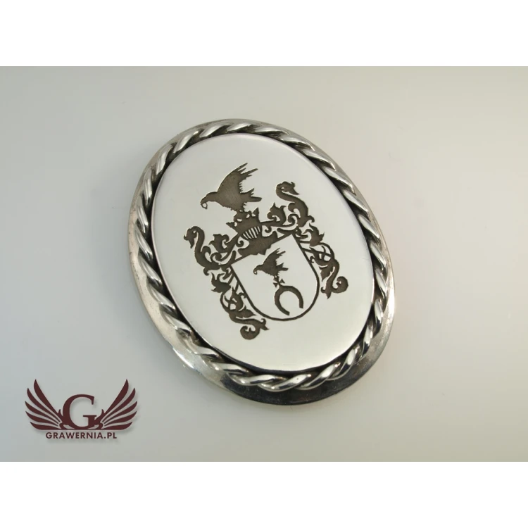 Coat of Arms Engraving Service for Brooch - Brooch with Coat of Arms - BR001
