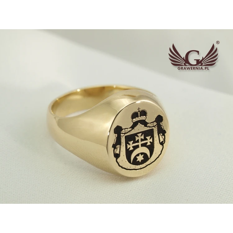 Coat of Arms Engraving Service on Signet Rings - Heraldic Signets - SY024