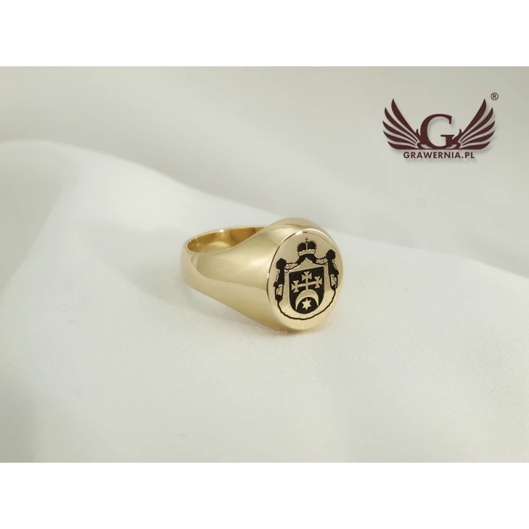 Coat of Arms Engraving Service on Signet Rings - Heraldic Signets - SY024