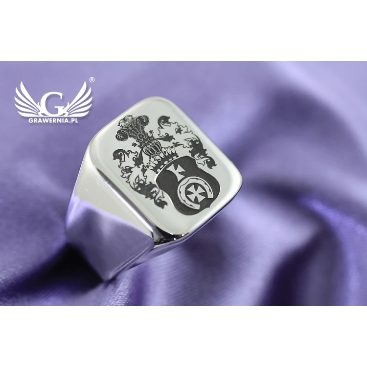 Coat of Arms Engraving Service on Signet Rings - Heraldic Signets - SY025