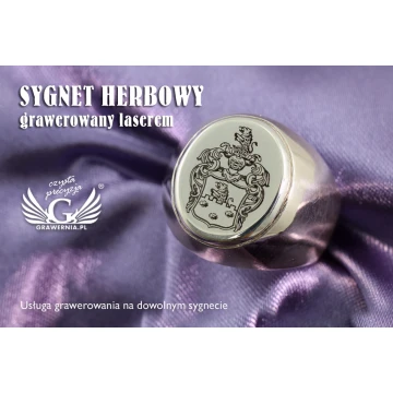 Coat of Arms Engraving Service on Signet Rings - Heraldic Signets - SY026