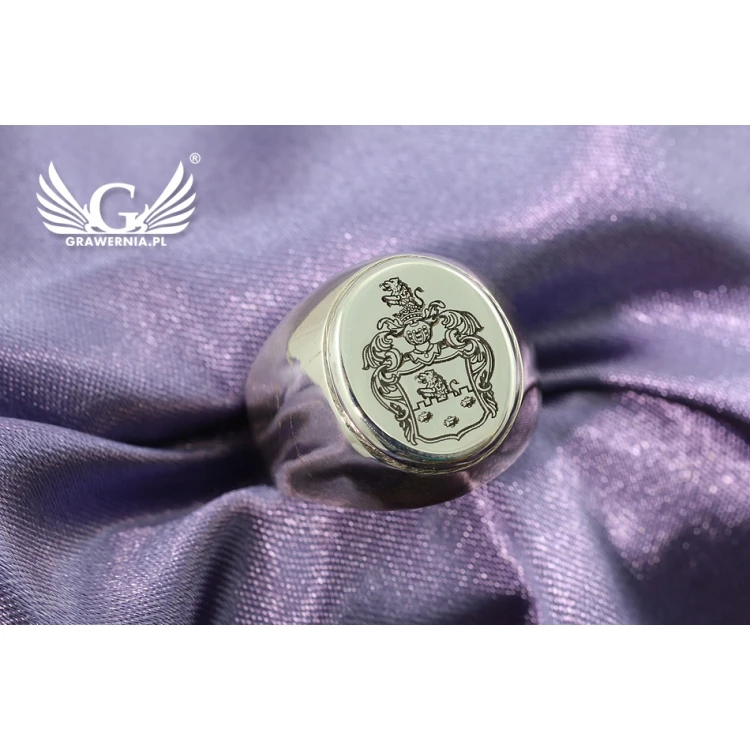 Coat of Arms Engraving Service on Signet Rings - Heraldic Signets - SY026