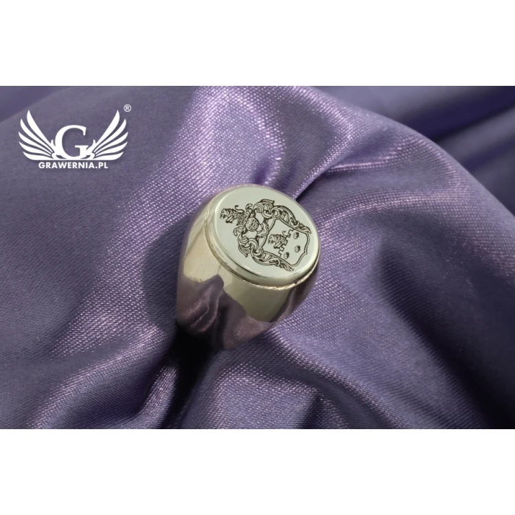 Coat of Arms Engraving Service on Signet Rings - Heraldic Signets - SY026