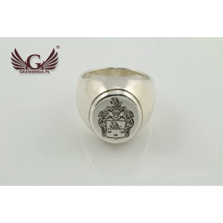 Coat of Arms Engraving Service on Signet Rings - Heraldic Signets - SY026
