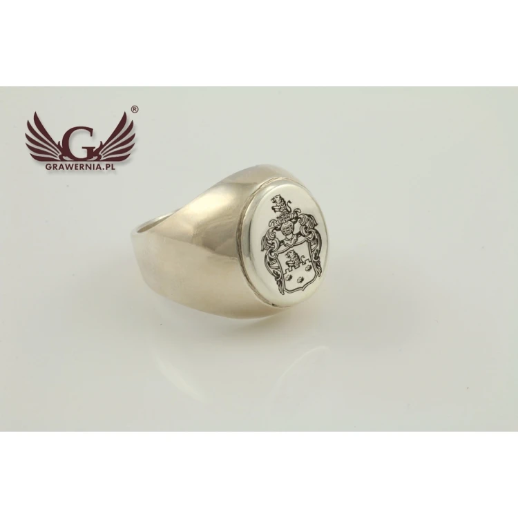 Coat of Arms Engraving Service on Signet Rings - Heraldic Signets - SY026