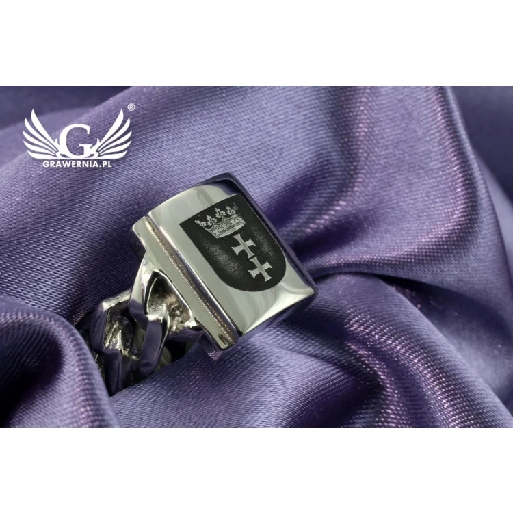 Coat of Arms Engraving Service on a Signet Ring - Heraldic Signet - SY028
