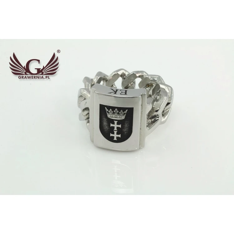 Coat of Arms Engraving Service on a Signet Ring - Heraldic Signet - SY028