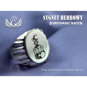 Coat of Arms Engraving Service on Signet Rings - Heraldic Signets - SY003
