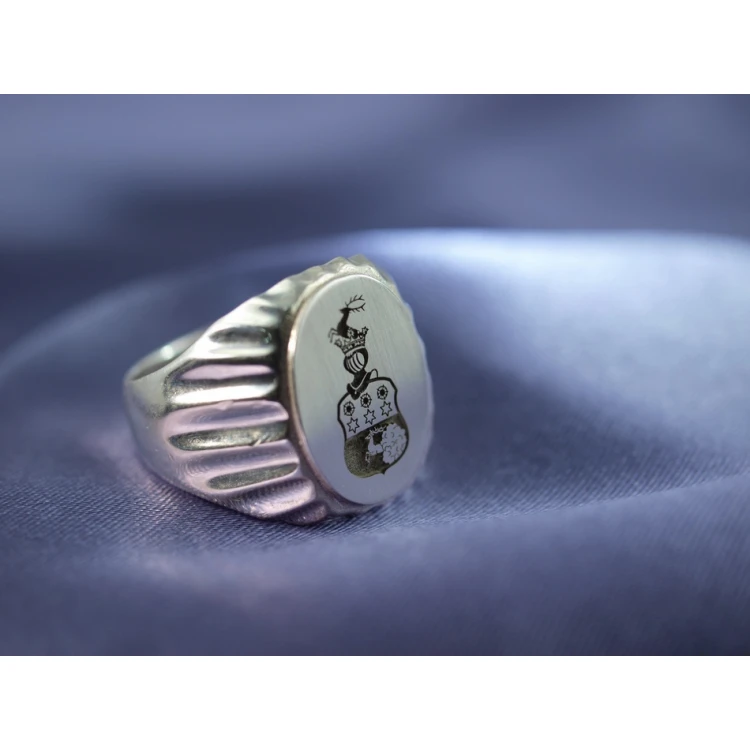Coat of Arms Engraving Service on Signet Rings - Heraldic Signets - SY003
