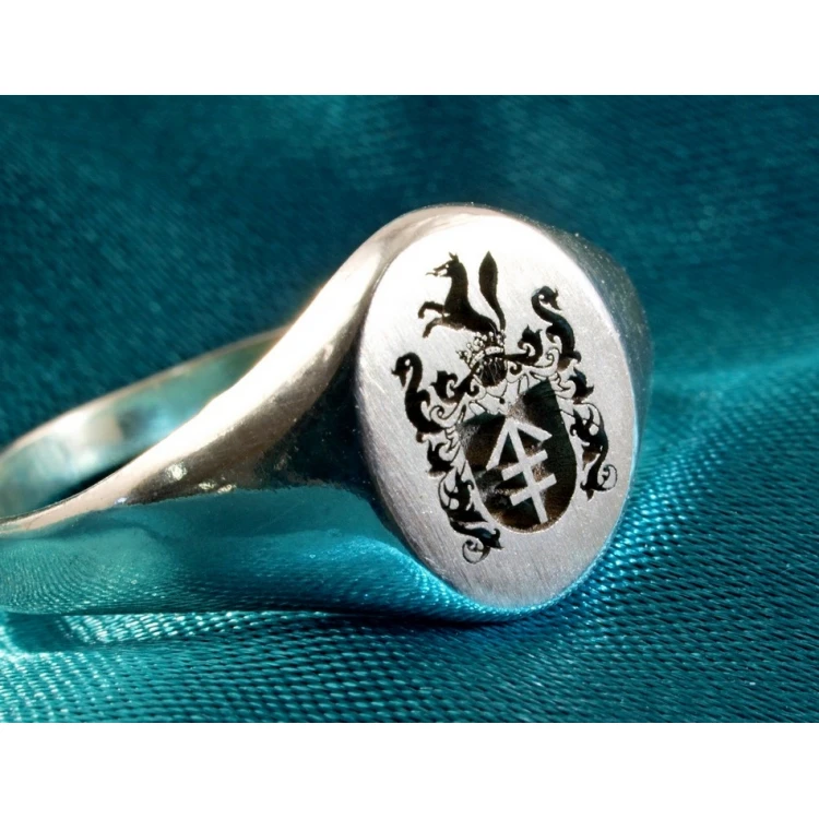 Coat of Arms Engraving Service on Signet Rings - Heraldic Signets - SY004