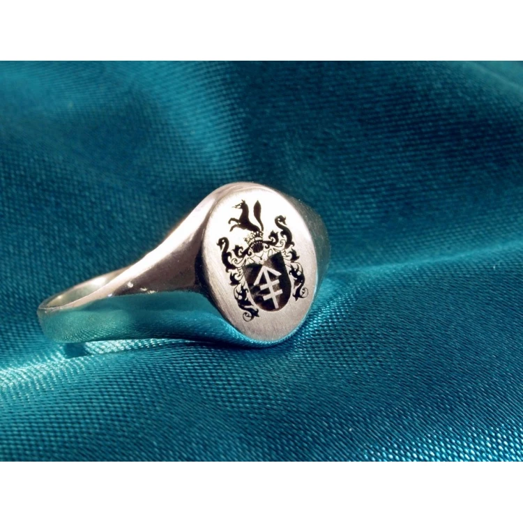 Coat of Arms Engraving Service on Signet Rings - Heraldic Signets - SY004