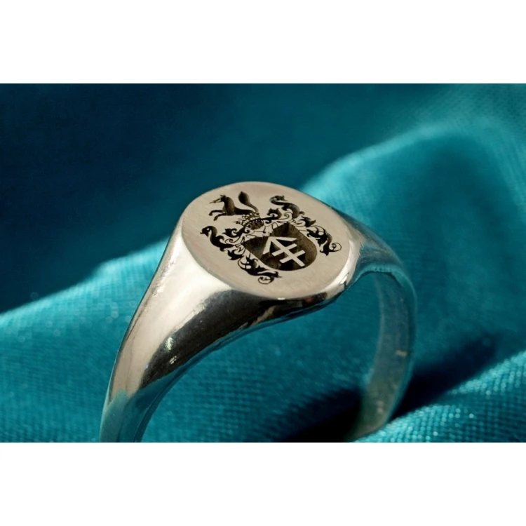 Coat of Arms Engraving Service on Signet Rings - Heraldic Signets - SY004