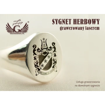 Coat of Arms Engraving Service on Signet Rings - Heraldic Signets - SY005