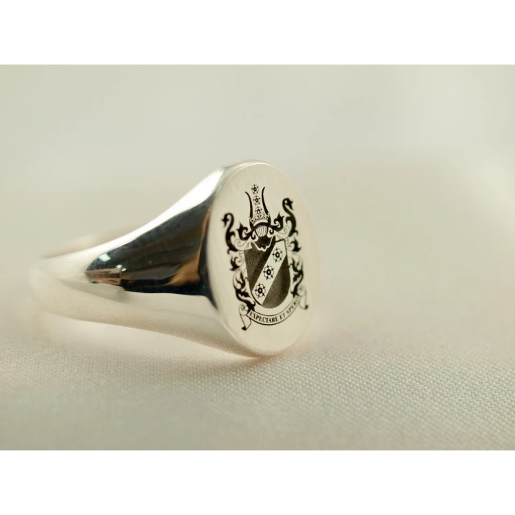 Coat of Arms Engraving Service on Signet Rings - Heraldic Signets - SY005