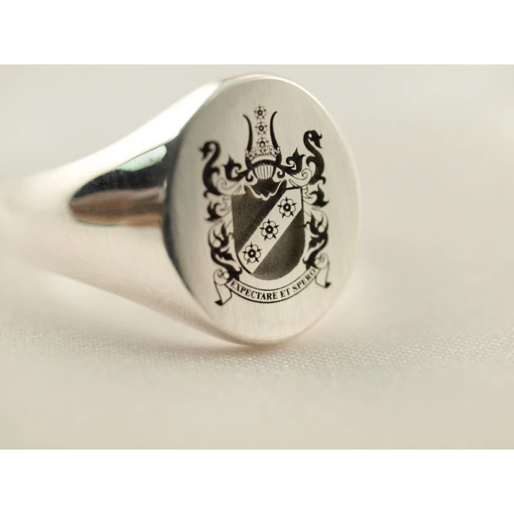 Coat of Arms Engraving Service on Signet Rings - Heraldic Signets - SY005