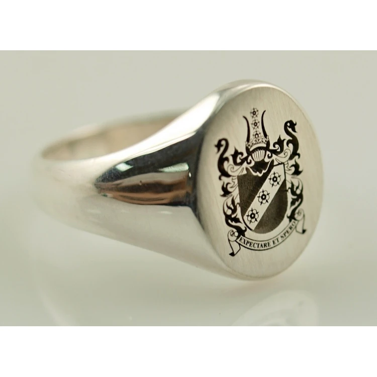 Coat of Arms Engraving Service on Signet Rings - Heraldic Signets - SY005