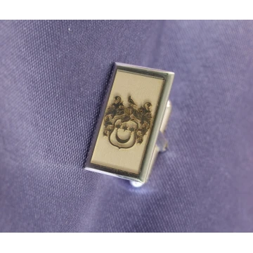 Coat of Arms Engraving Service on Cufflinks - Heraldic Cufflinks - SPI001