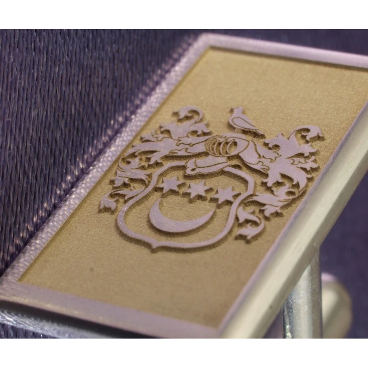 Coat of Arms Engraving Service on Cufflinks - Heraldic Cufflinks - SPI001