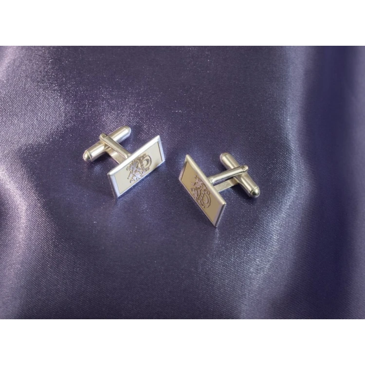 Coat of Arms Engraving Service on Cufflinks - Heraldic Cufflinks - SPI001