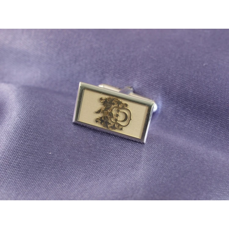 Coat of Arms Engraving Service on Cufflinks - Heraldic Cufflinks - SPI001