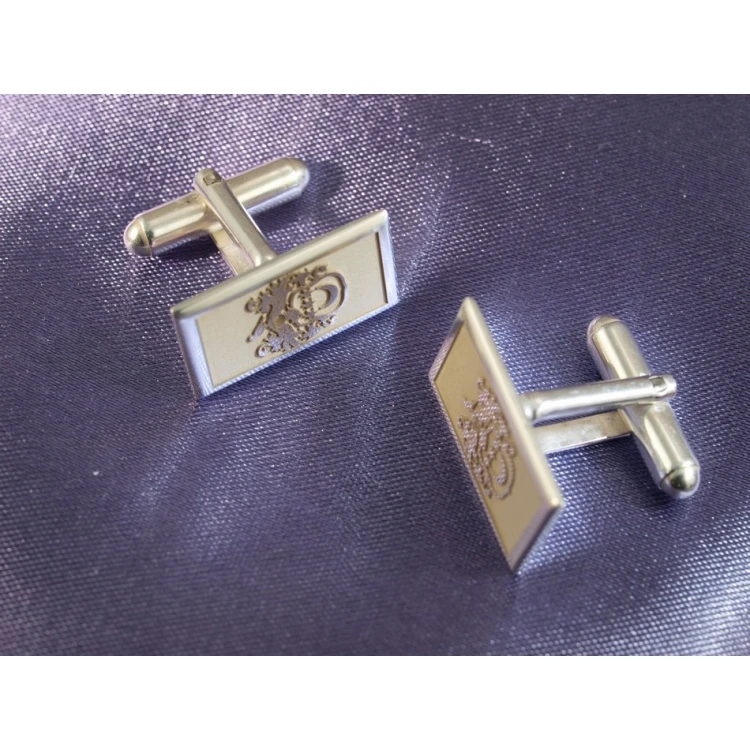 Coat of Arms Engraving Service on Cufflinks - Heraldic Cufflinks - SPI001