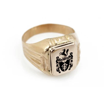 Coat of Arms Engraving Service on Signet Rings - Heraldic Signets - SY009