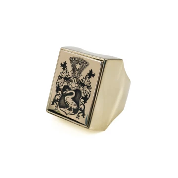 Coat of Arms Engraving Service on a Signet Ring - Heraldic Signet - SY031