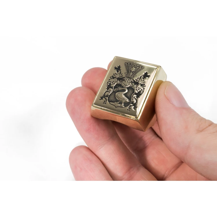 Coat of Arms Engraving Service on a Signet Ring - Heraldic Signet - SY031