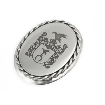 Coat of Arms Engraving Service for Brooch - Brooch with Coat of Arms - BR001