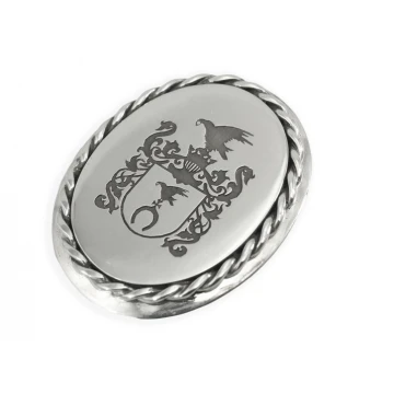Coat of Arms Engraving Service for Brooch - Brooch with Coat of Arms - BR001