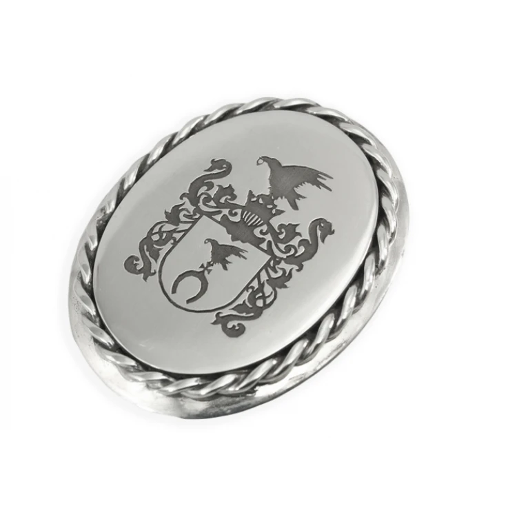 Coat of Arms Engraving Service for Brooch - Brooch with Coat of Arms - BR001
