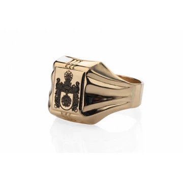 Coat of Arms Engraving Service on a Signet Ring - Heraldic Signet - SY032
