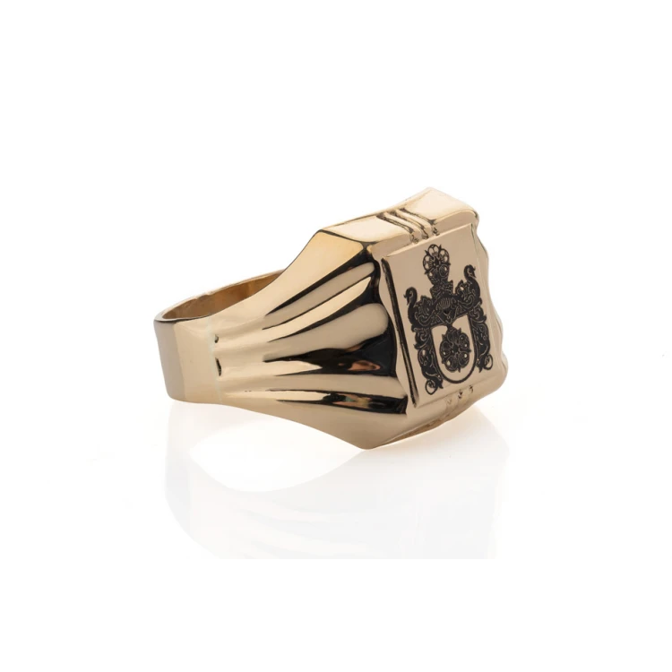 Coat of Arms Engraving Service on a Signet Ring - Heraldic Signet - SY032