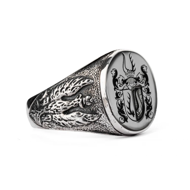 Coat of Arms Engraving Service for Signet Ring - Heraldic Signet - SY033