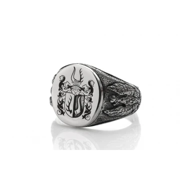 Coat of Arms Engraving Service for Signet Ring - Heraldic Signet - SY033