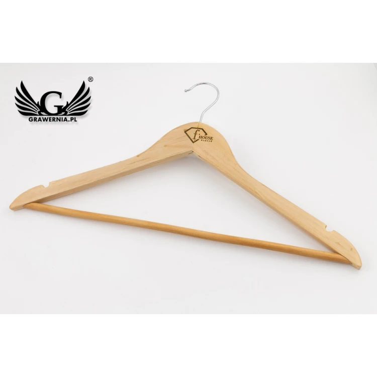 Logo Engraving Service on Wooden Hangers - UGR2