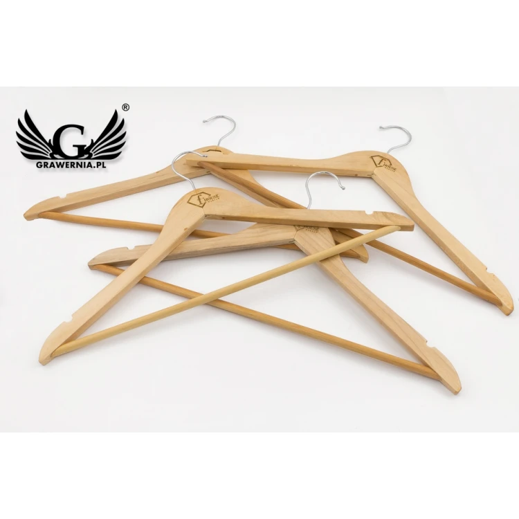 Logo Engraving Service on Wooden Hangers - UGR2