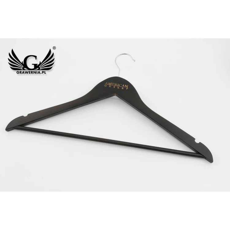 Logo Engraving Service on Wooden Hangers - UGR2