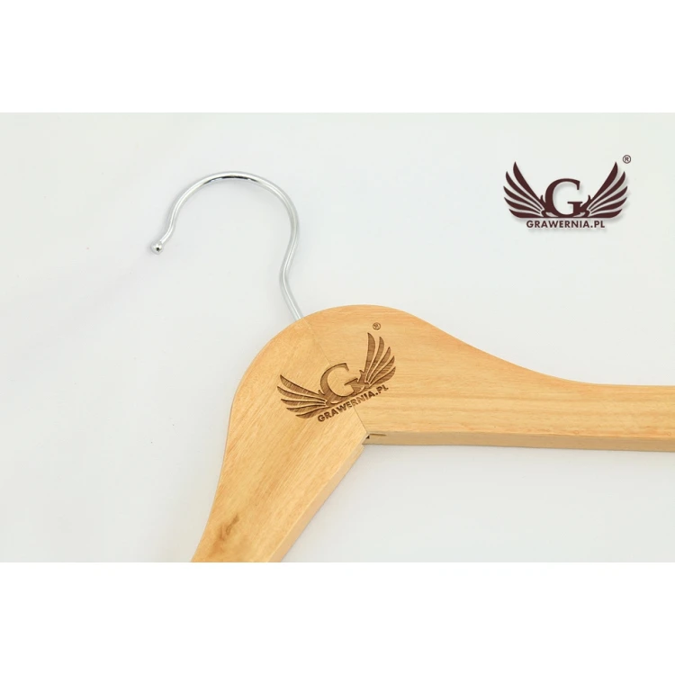 Logo Engraving Service on Wooden Hangers - UGR2