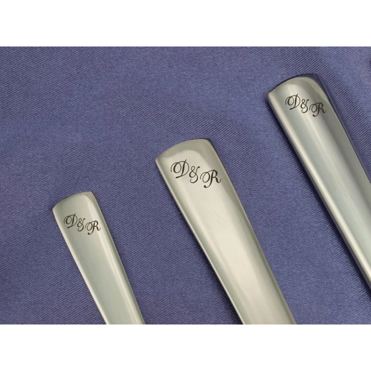 Engraving Service on Provided Cutlery Set - Initials or Family Crests - ZSZ001